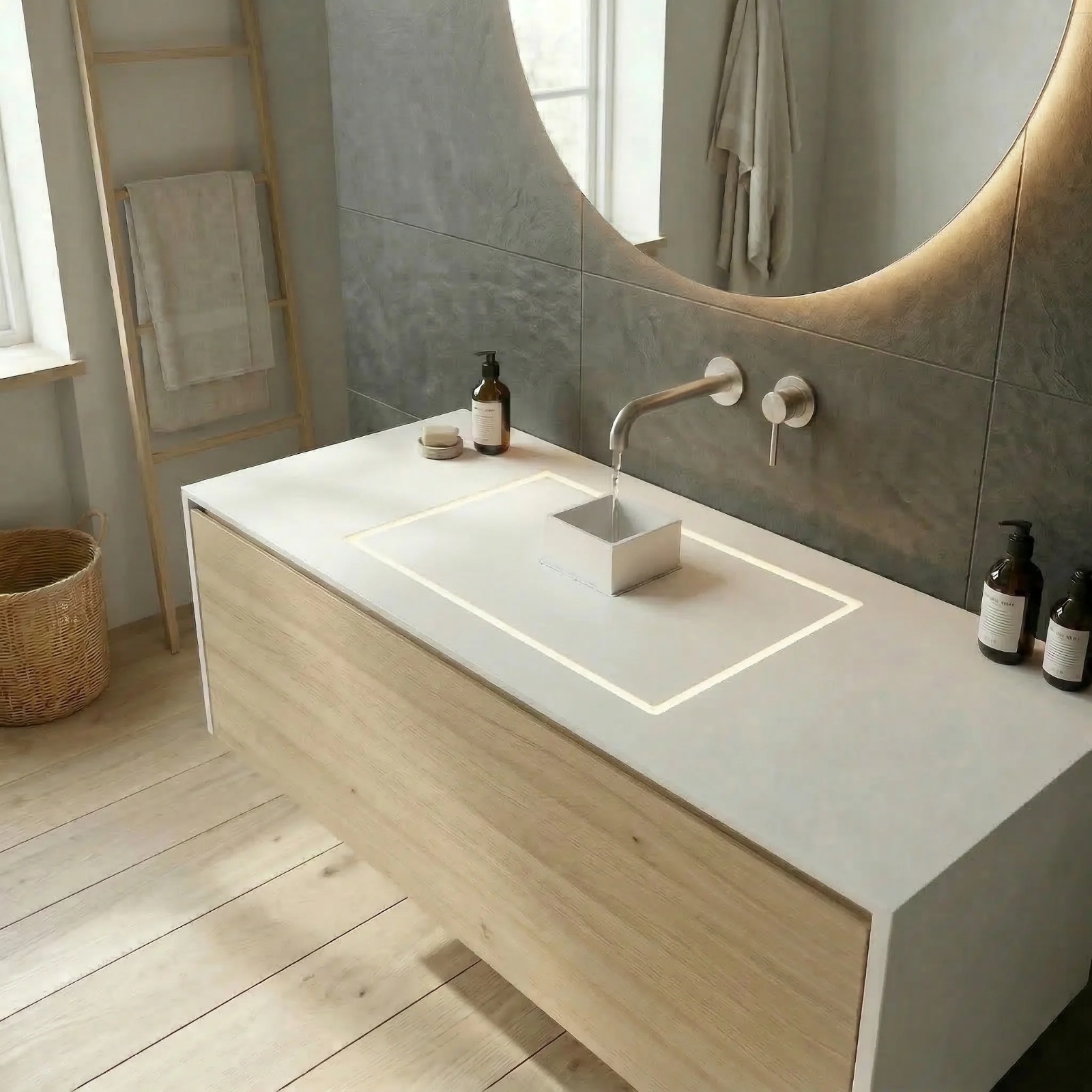 Lavabo de Corian® especial