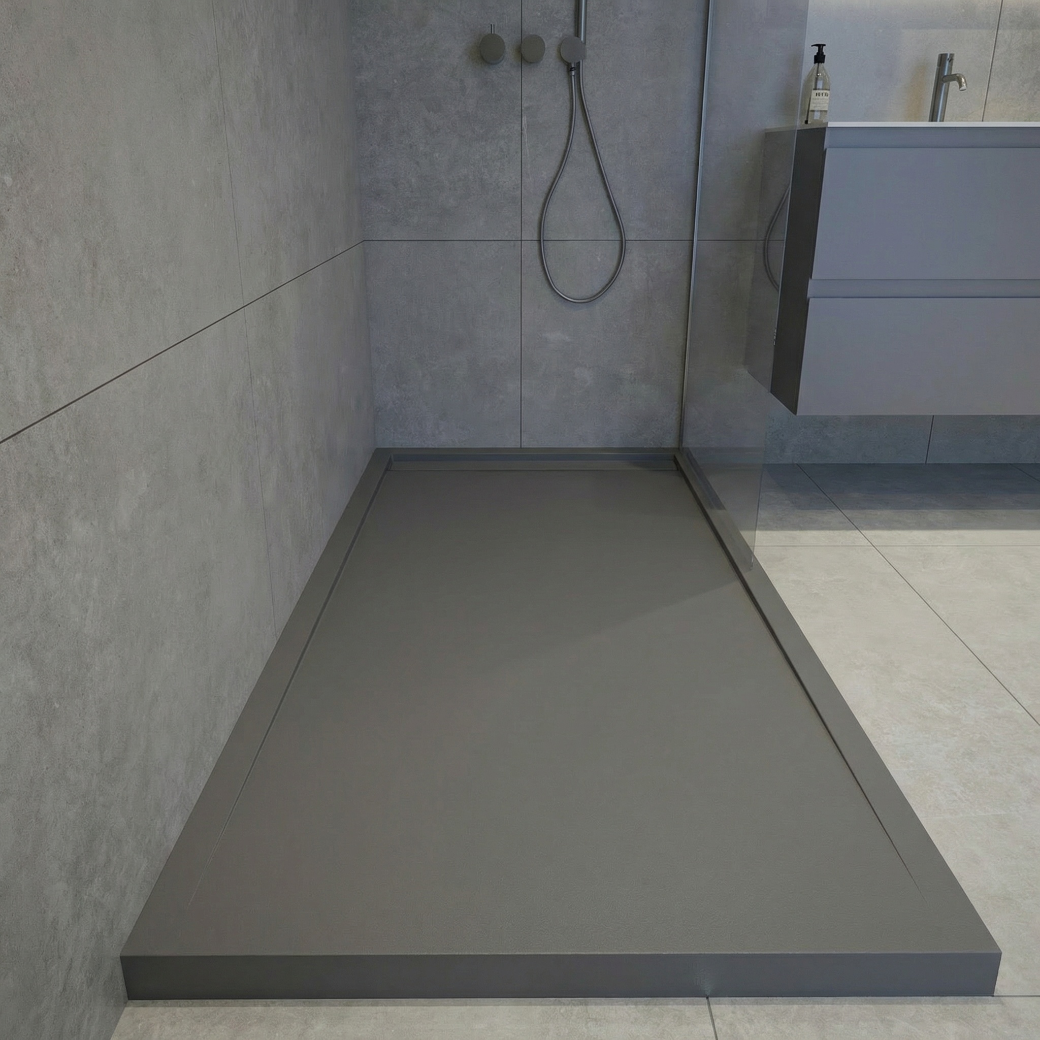 Plato de ducha en rampa