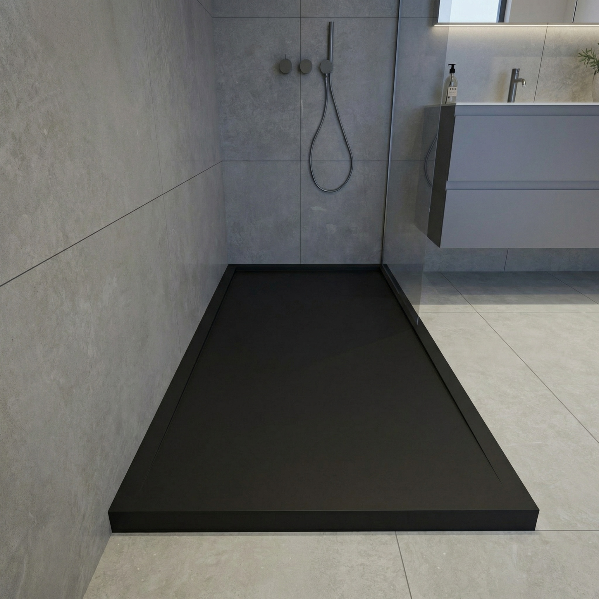 Plato de ducha en rampa