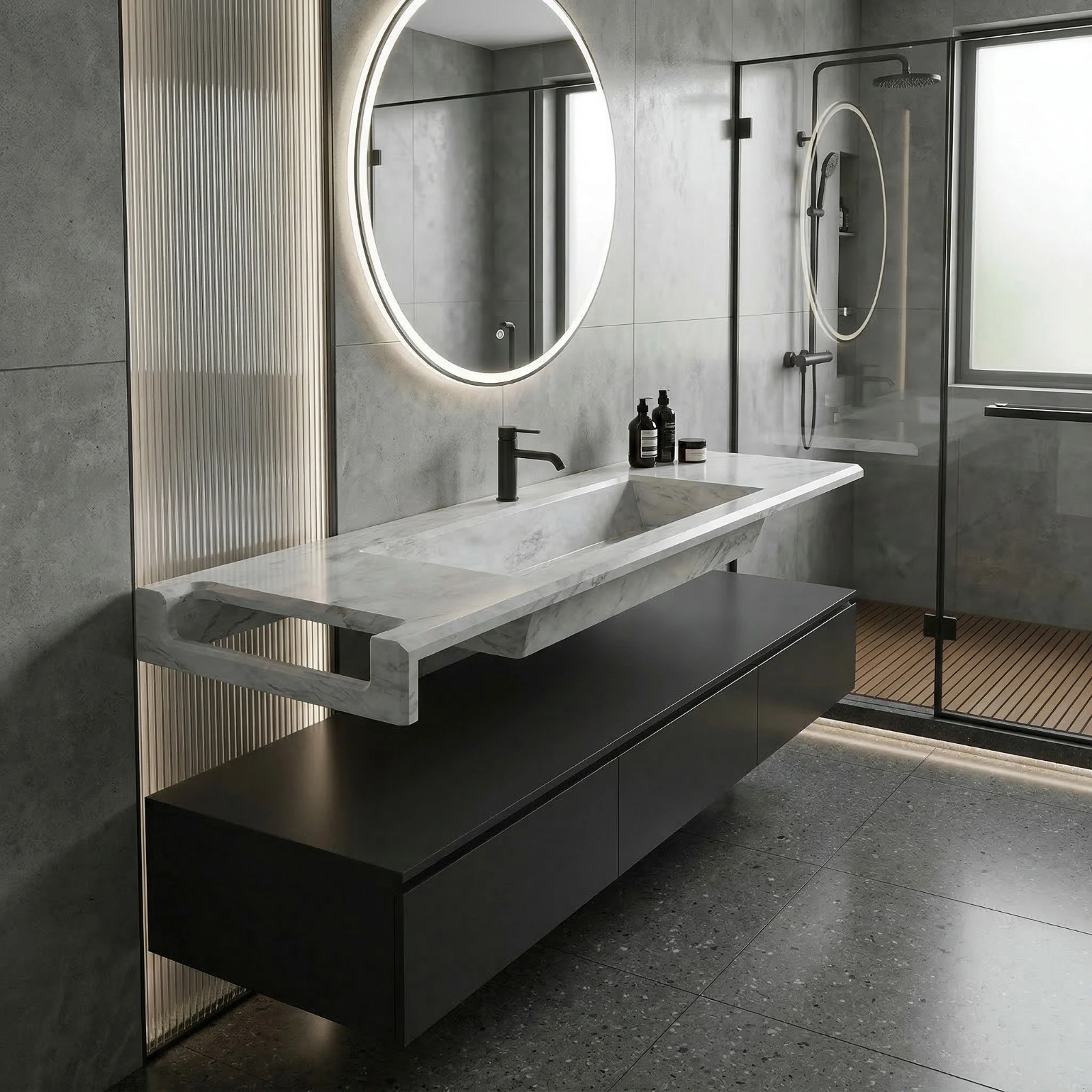 Toallero fresado en L