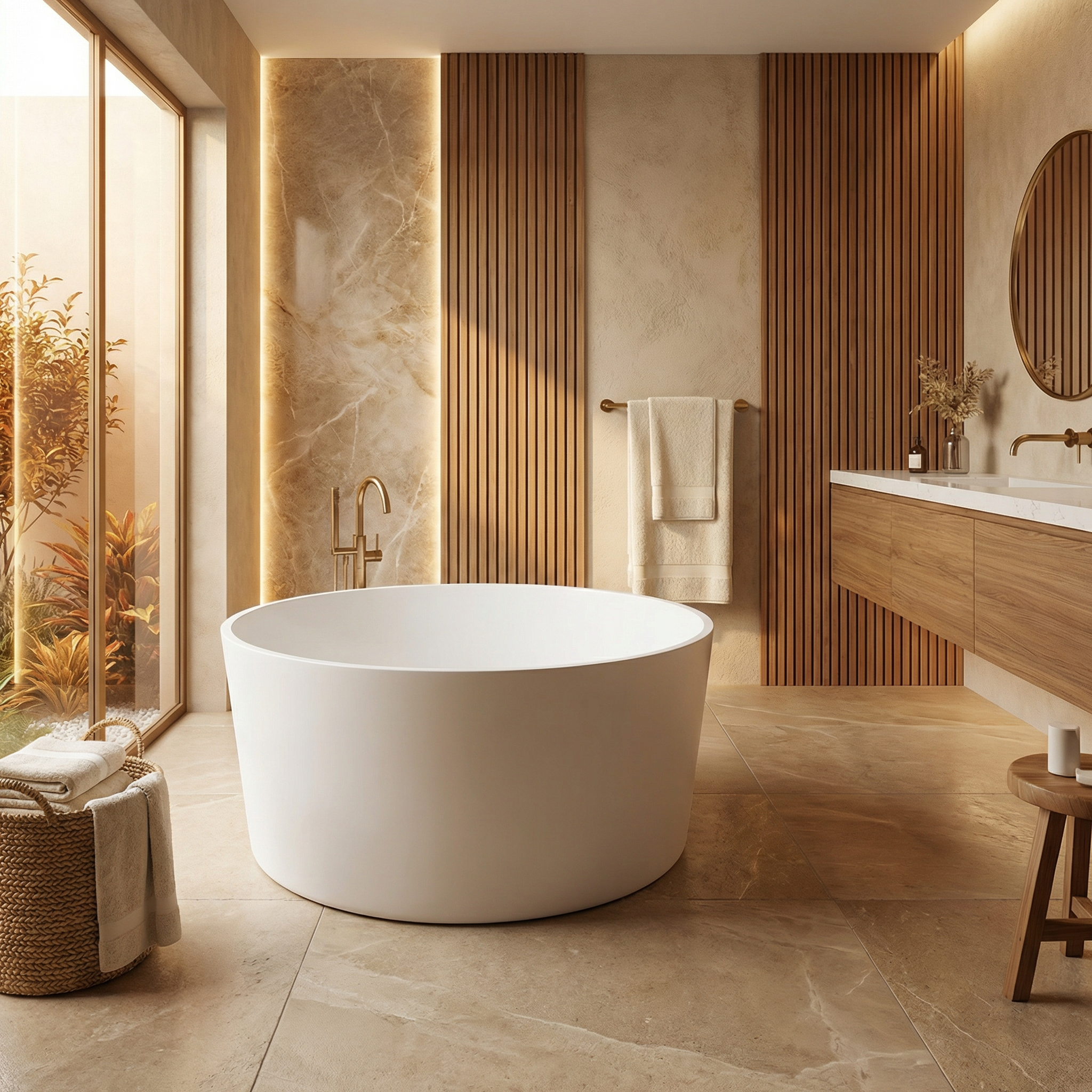 Bañeras exenta circular