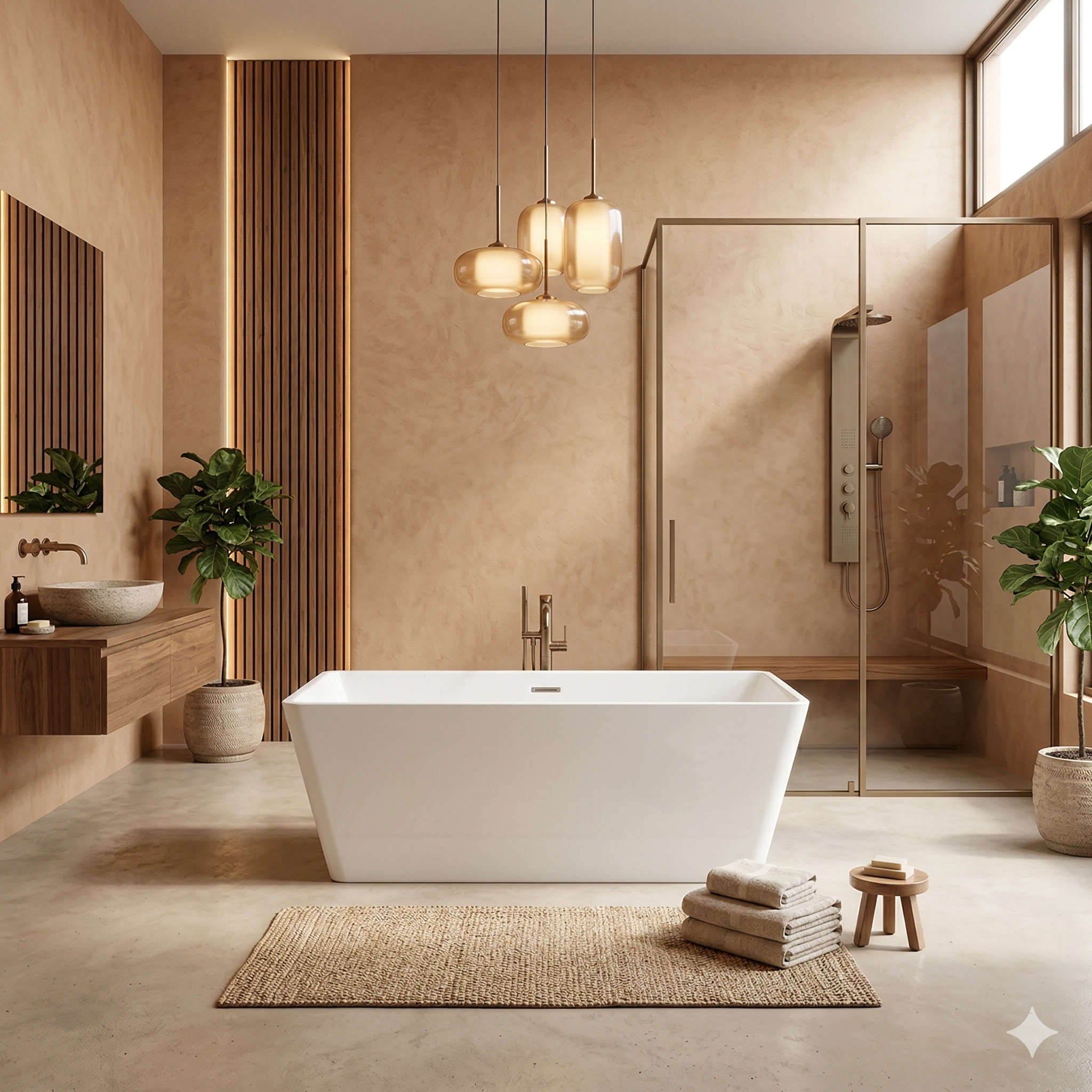 Bañera exenta rectangular